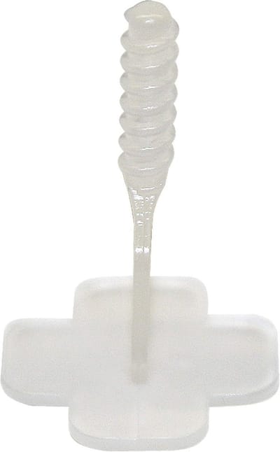 Schroefdraadasbasis voor 2 mm voegen, 250 stuks, transparant nivelleringssysteem, tegelleghulp