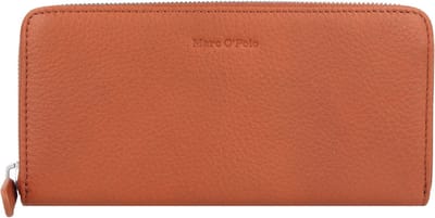 Marc O'Polo Leren Portemonnee Emilie Zip Around Wallet Classic Cognac Bruine