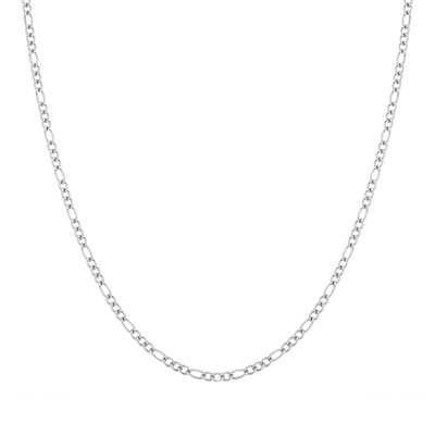 Essentialistics - Ketting basic open gemixte schakels - Volwassenen - Zilverkleur - Stainless steel (verkleurt niet) - Verlengkettinkje