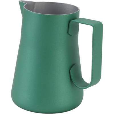Pichet à Lait Moussant Professionnel Polyvalent en Acier Inoxydable de Qualité Alimentaire Pichet à Lait pour Café Vert 350ml L blue