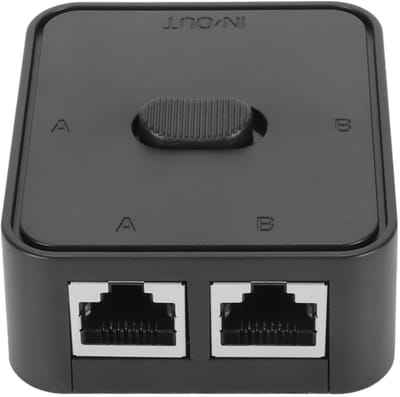 Dailygoody - Gigabit-switch - Ethernet-splitter - 2-poorts - RJ45 8-pins - Voor snelle netwerken - Ideaal voor thuis en kantoor - Compact formaat