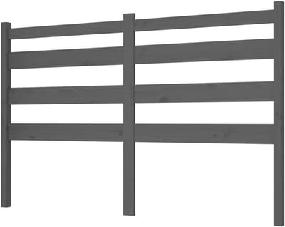 Hoofdbord Hout - Beddecoratie - Slaapkamer Aankleden - Massief Grenenhout - 156x100 cm - Grijs