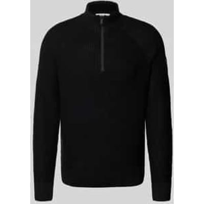 Tom Tailor Denim - Troyer gebreide trui - Maat XL - Black