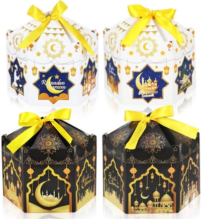 Dailygoody - Ramadan Mubarak Cadeaudozen - 12-delige set - Perfect voor snoep en geschenken - Ideaal voor Eid en Ramadan decoraties - Schattige ontwer...