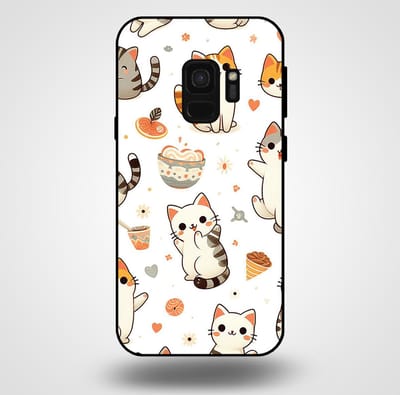 Smartphonica Telefoonhoesje voor Samsung Galaxy S9 met katten opdruk - TPU backcover case katten design geschikt voor Samsung Galaxy S9