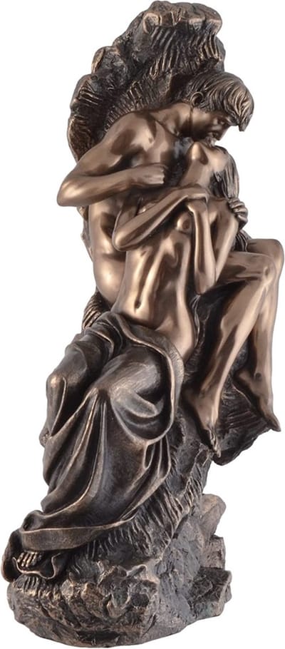 MadDeco - beeld - Eeuwige Lente - half naakt koppel - 18x13x31