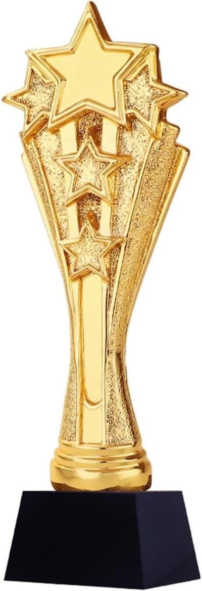 Ster Trofee Award - Gouden Trofee Prijs - Wedstrijden Vieren - Universeel Ontwerp - 8 x 28 cm - Goud
