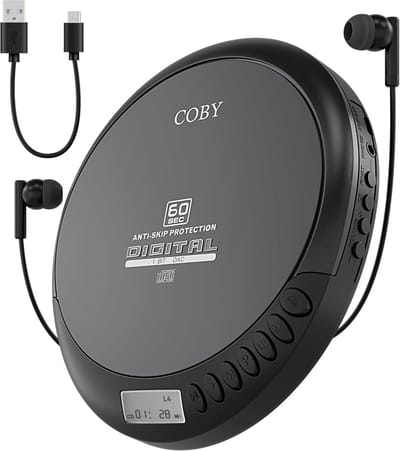 CD Speler - Draagbare Muziek - Muziek Luisteren - Anti-Skip Functie - Compact Formaat - Zwart