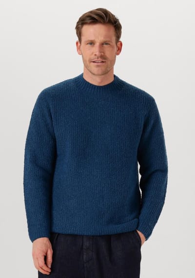 Dstrezzed Quint Mock Neck Truien & Vesten Heren - Sweater - Hoodie - Vest- Blauw - Maat XL