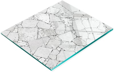 Multifunctionele decoratieve keukenplank van gehard steen, 60x52 cm