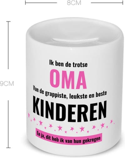 Akyol - ik ben de trotste oma van de grappigste, leukste en beste kinderen, en ja dit heb ik van hun gekregen koffiemok - theemok - Oma - de trotste oma - verjaardag - verjaardagscadeau - cadeautje voor oma - oma artikelen - gift - 350 ML inhoud