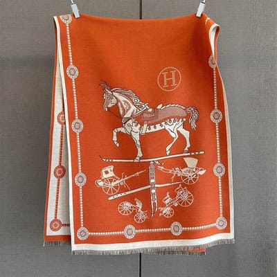 Herfst Winter Pashmina Elegante Sjaal met Paardenprint Wrap Dames Luxe Kasjmier Sjaal Femme Dikke Warme Deken Sjaals Lange Deken 185x65cm gray