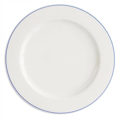 Verlo Forte Mizu II platte tafel, blauw-roze streep, 21 cm