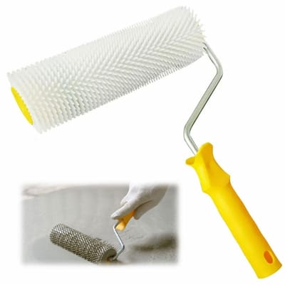 Dailygoods- Ontluchtingsroller 22 cm - Prikroller - Egaline - Vloerbedekkingen - Oplosmiddelbestendig - Direct klaar voor gebruik - Ontluchtingswals