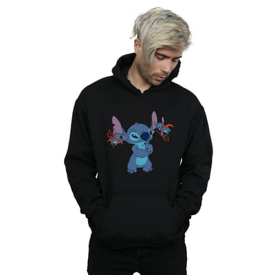 Disney Heren Lilo en Stitch Kleine Duivels Hoodie (Zwart)
