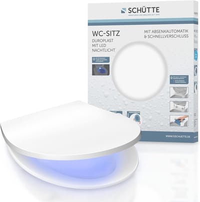 Toiletbril - WC bril - Comfortabel Zitten - Softclose & Nachtlampje - Universele Maat - Wit