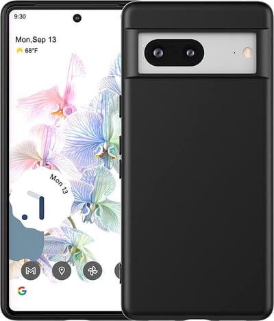 Casemania Hoesje Geschikt voor Google Pixel 7 - Zwart - Siliconen Back Cover