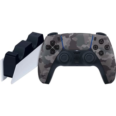 Sony PlayStation 5 DualSense Controller Grey Camo + Oplaadstation