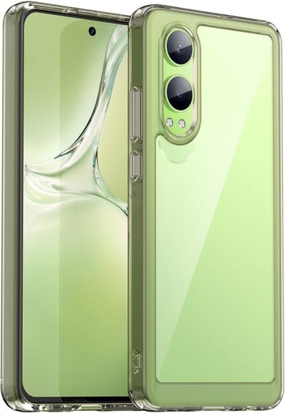 Coverup Hoesje - Geschikt voor OnePlus Nord CE4 Lite 5G Hoesje - Coverup Transparant ShockProof TPU Back Cover - Grijs
