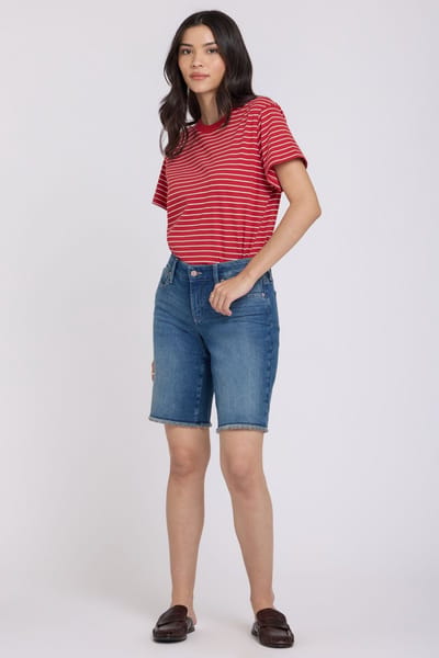 Boyfriend Denim Shorts in Re-New Denim