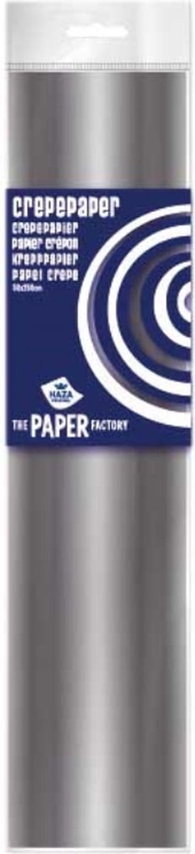 Folia crêpepapier zilver