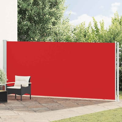 vidaXL - Tuinscherm - uittrekbaar - 180x600 - cm - rood