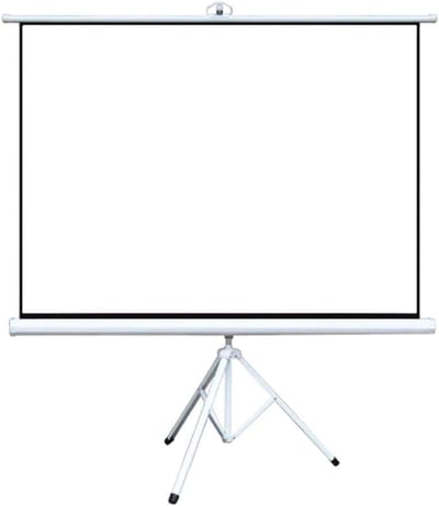 Projectiescherm - Vouwscherm Mobiel - Thuisbioscoop Creëren - Zonder Beugel - 60 tot 100 inch - Mat Wit
