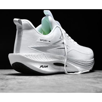 Atletische Hardloopschoenen Mannen Atletische Schoenen Marathon Ademend Pluche Comfort Trend Vrouwen Atletische Trainer Buiten Atletische Schoenen Luchtkussen 35 white