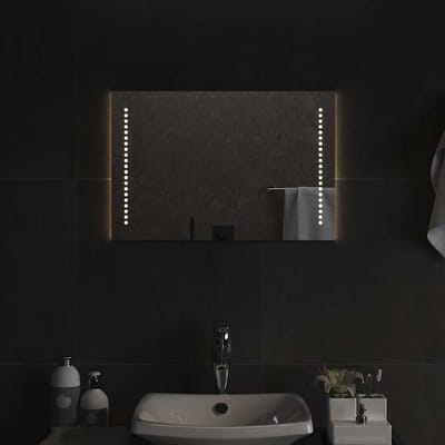 vidaXL - Badkamerspiegel - LED - 60x40 - cm