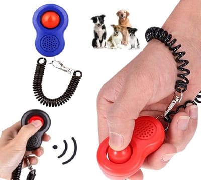 Training Cliker Voor De Hond I Honden training I Katten training I Met Elastische Koord & Vingerkoord I Train Je Hond I Blauw