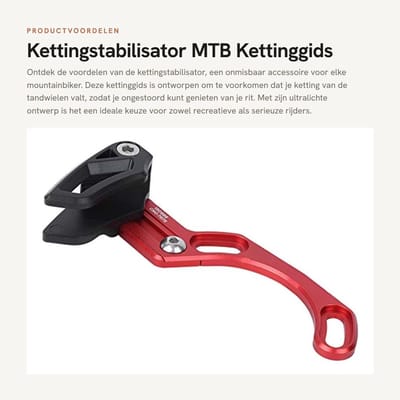 Dailygoods- Kettinggeleider Ultralicht - Kettingstabilisator - CNC Aluminiumlegering - Duurzaam - Robuust - Eenvoudig te installeren - Fietsaccessoire