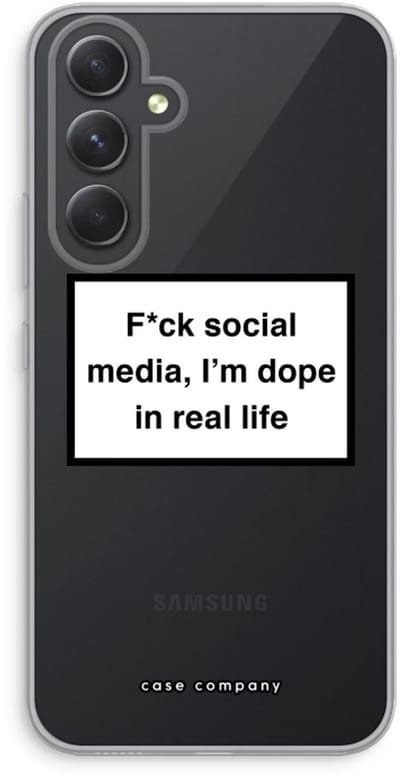 Case Company® - Hoesje geschikt voor Samsung Galaxy A54 hoesje - I'm dope - Soft Cover Telefoonhoesje - Bescherming aan alle Kanten en Schermrand