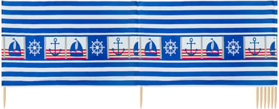 Garronda Strand Windscherm Met Stokken - Windscherm Strand – Windscherm – Camping – LA-EX-Wb-10m