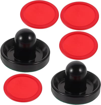 Air Hockey Pushers Set - Tafelspel Accessoires - Familie Entertainment - Duurzame Constructie - 9x9x6.5cm - Donkerblauw