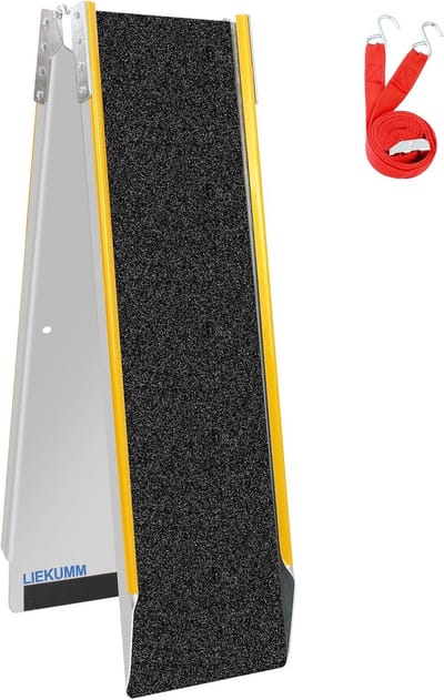 Inklapbare Aluminium Laadhelling 180x25 cm - 200 kg Draagvermogen - Antislip Oprit voor ATV, Motor, Scooter en Aanhanger
