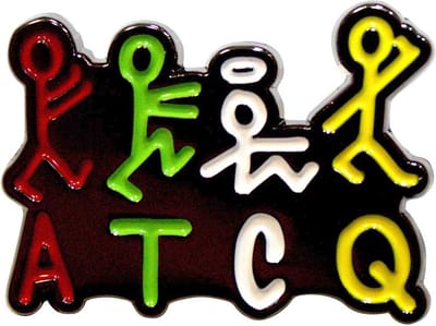 A Tribe Called Quest - Stick Figures Logo Pin - Multicolours
