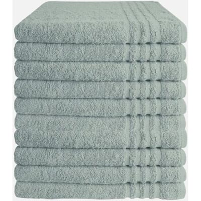 Byrklund Badhanddoek - Set van 10 - Hotelkwaliteit - 100% katoen (BCI) - 500 g/m² - 70x140 cm - Zeeblauw