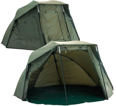 Kampeertent Brolly - Outdoor Shelter - Vissen Kamperen - Weerbestendig Ontwerp - Voor 2 Personen - Groen