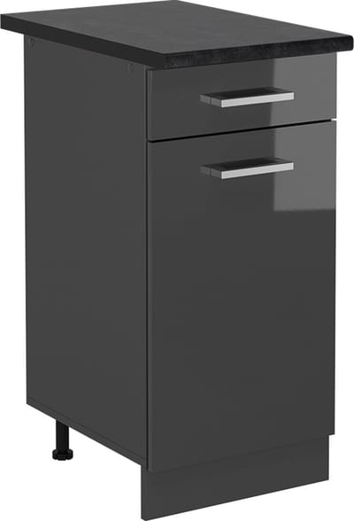 Vicco R-Line Keukenonderkast – 40 cm, WB Antraciet Antraciet Hoogglans