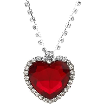 Film TITANIC Hart van de Oceaan Ketting Liefde Voor Altijd Blauw Rood Kristal Hangers Ketting Vrouwen Bruiloft Sieraden Cadeau-SMT038 gray
