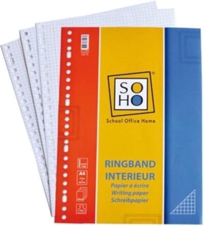 Interieur 05 Wiskundepapier - Ruit 5 mm - A4 23 rings