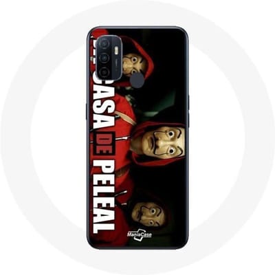 Oppo A53 hoesje La casa de papel Het masker van Dali