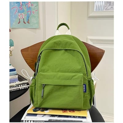 Japanse Soft Girl Tas Vrouwelijke Koreaanse Versie van Effen Kleur Joker Meisje Rugzak Middelbare Scholieren High School Studenten Rugzak. .