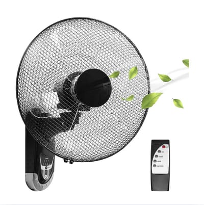 Wandventilator - Muurventilator Met Krachtige 60W Motor - Muur Ventilator Met 5 Bladen - Inclusief Afstandsbediening