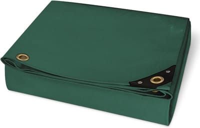 Premium 300x200 cm groene dekzeil met ogen 650 g/m² PVC waterdicht - vrachtwagen zwembad - afdekzeil 6m² - beschermend