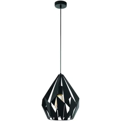 EGLO Carlton 1 Hanglamp - E27 - Ø 31 cm - Zwart