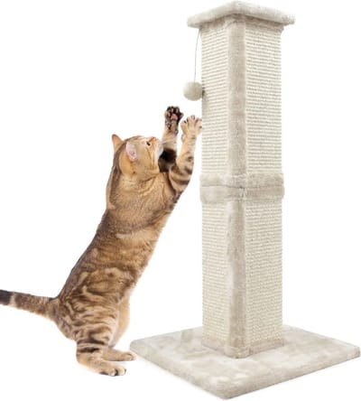 Lexium Krabpaal voor zware katten - Krabpaal voor grote katten - Stevige krabpaal - Geschikt voor grote en zware katten
