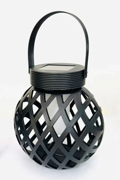 Solar Tafellantaarn Vlam-Effect Glazen IP44 Ø12cm x13cm Buiten