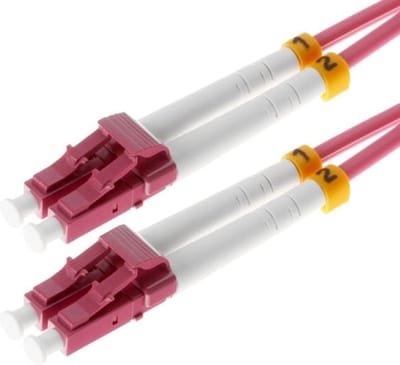 Helos 3m OM4 LC/LC Glasvezel kabel Violet