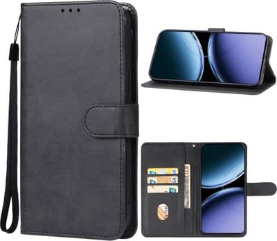 Zwart agenda book case hoesje geschikt voor OnePlus Nord 4